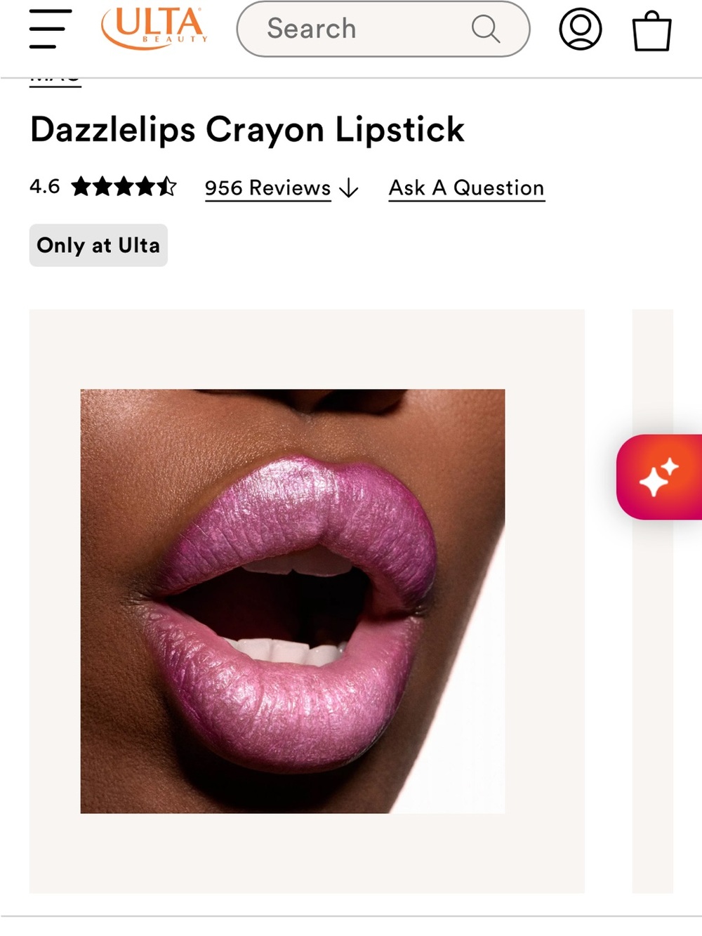Dazzlelips Crayon Lipstick spaced out
soft cool pink light pink pearl glitter - Picture 6 of 7